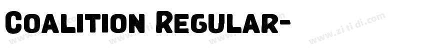 Coalition Regular字体转换 Coalition Regular字体转换